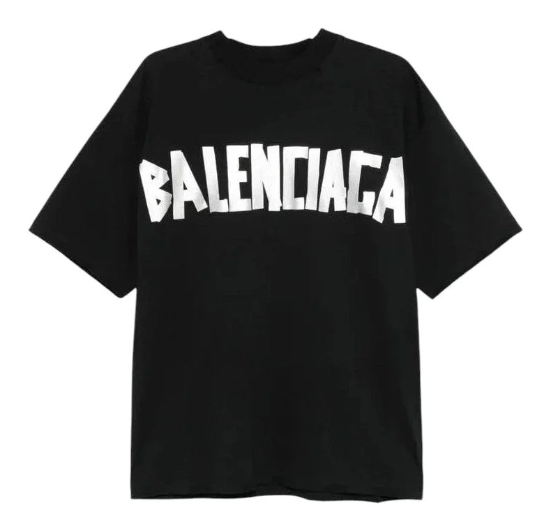 Balenciaga Tape Black T-Shirt